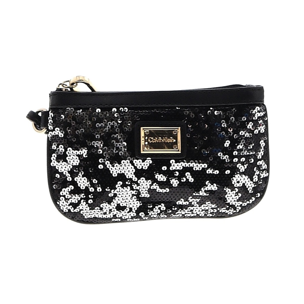 Calvin Klein wristlet black sequins